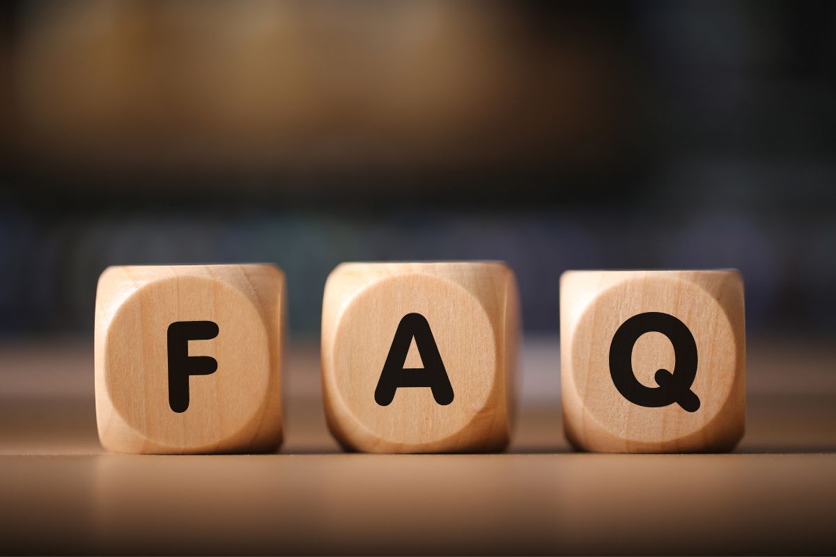 Blocks with "FAQ" written on them, as an introduction to the Medicare enrollment FAQ section