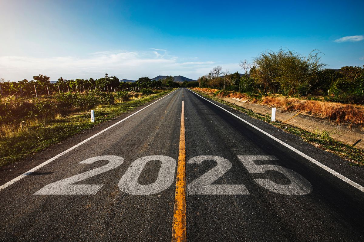 2025 printed on a road; 2025 Annual Election Period is on its way